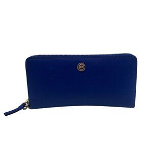Tory Burch Royal Blue Robinson Continental Wallet